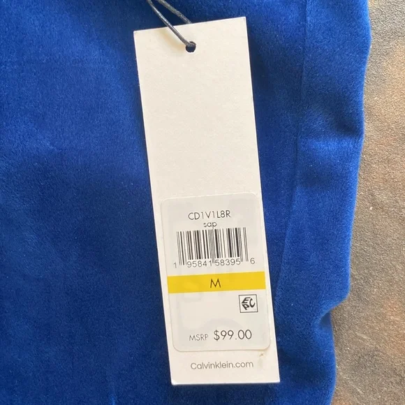 NWT Calvin Klein stylish, Velour Hooded Jumpsuit! - Picture 4 of 8